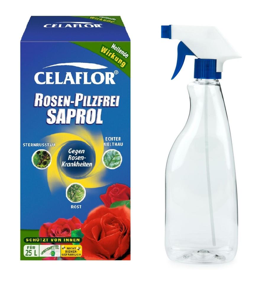 Celaflor Rosen-Pilzfrei Saprol Konzentrat 250 ml + Sprühflasche (500 ml)